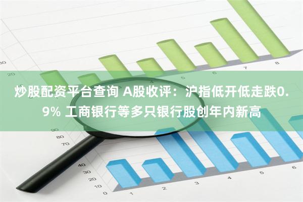 炒股配资平台查询 A股收评：沪指低开低走跌0.9% 工商银行等多只银行股创年内新高