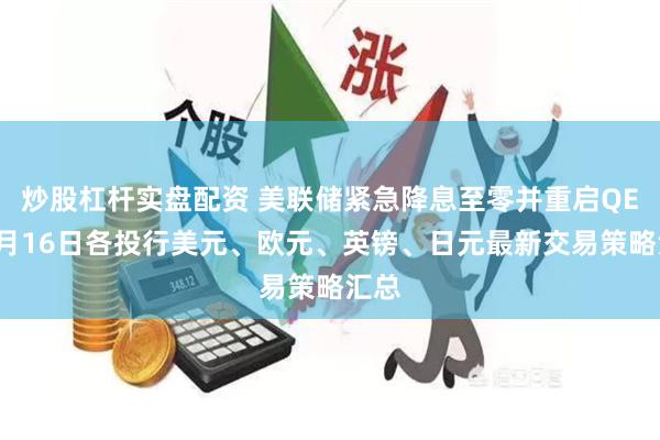 炒股杠杆实盘配资 美联储紧急降息至零并重启QE！3月16日各投行美元、欧元、英镑、日元最新交易策略汇总