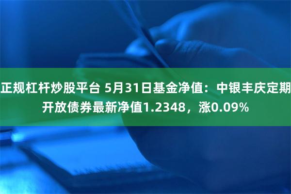正规杠杆炒股平台 5月31日基金净值：中银丰庆定期开放债券最新净值1.2348，涨0.09%