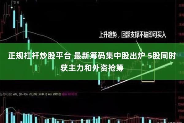 正规杠杆炒股平台 最新筹码集中股出炉 5股同时获主力和外资抢筹