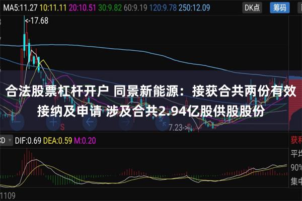 合法股票杠杆开户 同景新能源：接获合共两份有效接纳及申请 涉及合共2.94亿股供股股份