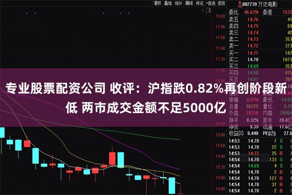 专业股票配资公司 收评：沪指跌0.82%再创阶段新低 两市成交金额不足5000亿