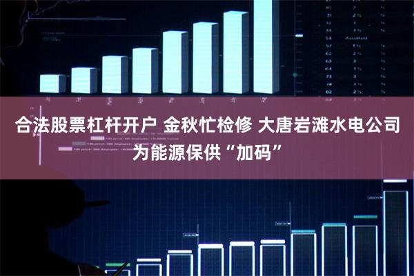 合法股票杠杆开户 金秋忙检修 大唐岩滩水电公司为能源保供