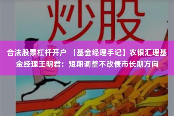 合法股票杠杆开户 【基金经理手记】农银汇理基金经理王明君：短