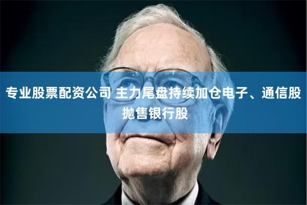 专业股票配资公司 主力尾盘持续加仓电子、通信股 抛售银行