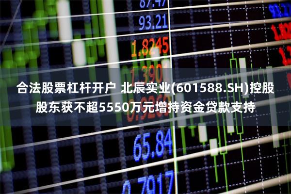 合法股票杠杆开户 北辰实业(601588.SH)控股股东