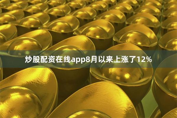 炒股配资在线app8月以来上涨了12%